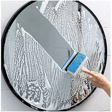 Deals, Discounts & Offers on Home Improvement - Kunya Glass Cleaning Tools 2 in 1 Glass Wiper Cleaning Brush Mirror Grout Tile Cleaner Washing Pot Brush Double-Sided Glass Wipe Bathroom Wiper Window Glass Wiper ( Pack of 1)