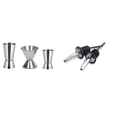 Deals and Offers on - Dynore Double Sided Peg Measures Set of 3 & Dynore Wine Pourer Set of 2 Deals, Discounts & Offers on - Dynore Double Sided Peg Measures Set of 3 & Dynore Wine Pourer Set of 2