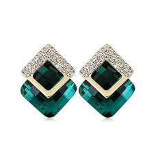 Deals and Offers on - Shining Diva Fashion Latest Italian Designer 18k Gold Plated Crystal Earrings For Women and Girls Deals, Discounts & Offers on - Shining Diva Fashion Latest Italian Designer 18k Gold Plated Crystal Earrings For Women and Girls
