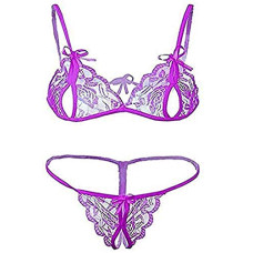 Deals, Discounts & Offers on Women - PIBU -Sexy Fashion Lingerie Set Net Bra Panties Set for Women|Bra Panty Set |Bra Panty Set for Women with Sexy|Undergarments|Lingerie Set for Women