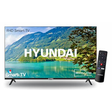 Deals, Discounts & Offers on Televisions - HYUNDAI 109 cm (43 inches) Frameless Series Full HD Smart LED TV SMTHY43FHDB52VRYVT (Black)