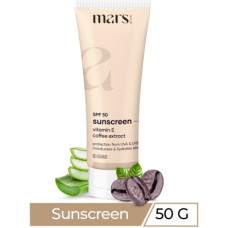 Deals, Discounts & Offers on  - mars by GHC Broad Spectrum UVA & UVB Protection Anti-Pollution Sunscreen Cream SPF 50 - SPF 50 PA++(50 g)