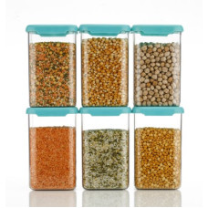 Deals and Offers on - Galleyway - 1100 ml Plastic Grocery Container(Pack of 6, Blue) Deals, Discounts & Offers on - Galleyway - 1100 ml Plastic Grocery Container(Pack of 6, Blue)