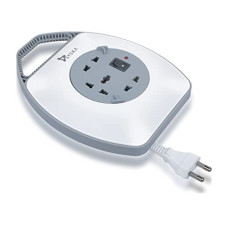 Deals, Discounts & Offers on Electronics - SYSKA SSK-PW-0302A-WGY Power Wheel with Surge Protection, Strong ABS Material Body, 4 Meter Long (White-Grey)