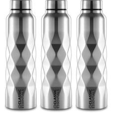 Deals and Offers on - Classic Essentials Stainless Steel Puro Water Bottle 1000ml(Pack of 3) 1000 ml Bottle(Pack of 3, Silver, Steel) Deals, Discounts & Offers on - Classic Essentials Stainless Steel Puro Water Bottle 1000ml(Pack of 3) 1000 ml Bottle(Pack of 3, Silver, Steel)