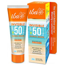 Deals and Offers on - Iba Invisible Spf 50 Sunscreen Pa++++ For All Skin Types Gel Based Oil Free Matte Finish Paraben Free White 80 gram Deals, Discounts & Offers on - Iba Invisible Spf 50 Sunscreen Pa++++ For All Skin Types Gel Based Oil Free Matte Finish Paraben Free White 80 gram