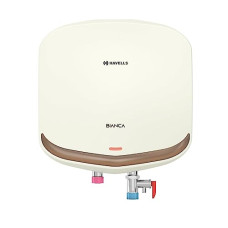 Deals, Discounts & Offers on  - Havells Bianca 3 litre 3 KW Instant Water Heater with Flexi Pipe & 2 year comprehensive, 3 year warranty on heating element and 5 year warranty on inner container (Ivory Champagne Gold)