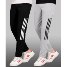 Deals, Discounts & Offers on  - [Sizes ] FoxterPack of 2 Men Striped Multicolor Track Pants