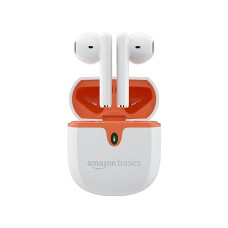 Deals, Discounts & Offers on Headphones - Amazon Basics True Wireless in-Ear Earbuds with Mic, Touch Control, IPX5 Water-Resistance, Bluetooth 5.3, Up to 36 Hours Play Time, Voice Assistance and Fast Charging (White)
