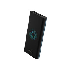 Deals, Discounts & Offers on Power Banks - URBN 10000 mAh 15W Li-Polymer Premium Black Edition Wireless Power Bank | 22.5W Fast Charging | Type C Power Delivery (1 Input, 3 Output) | Made in India| Free Type C Cable (Black)