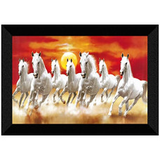 Deals and Offers on - SAF 7 Running Horses with Sunrise UV Teatured Digital Reprint Framed Painting (11 inch X 14 inch) SANFK53 Deals, Discounts & Offers on - SAF 7 Running Horses with Sunrise UV Teatured Digital Reprint Framed Painting (11 inch X 14 inch) SANFK53