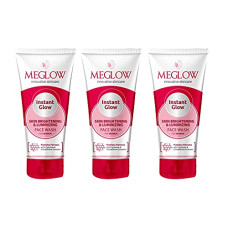 Deals, Discounts & Offers on Beauty Care - Meglow Instant Glow Fairness Face Wash Pack of 3(70g Each)for Women Daily Use with Skin Brightening and Luminizing|Helps to Remove Dark Spot|Suitable