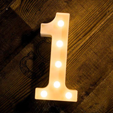Deals, Discounts & Offers on  - Quace Marquee Alphabet Number Sign Light Hanging Table Top Decoration