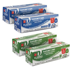 Deals, Discounts & Offers on  - Kleeno by Cello Nature Care Compostable Dry & Wet Garbage Bag Roll Large (45L) (Set of 4, 10 bags each, Blue and Green)