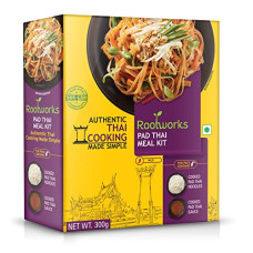 Deals, Discounts & Offers on  - Rootworks Pad Thai Meal Kit Pack of 1 (300 g) | Authentic Thai Flavours | Made in Thailand | Ready to Cook Meal Kit