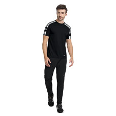 Deals, Discounts & Offers on Men - FTX Men's Cut & Sew Regular Fit T-Shirt (769_P01_Black