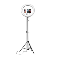 Deals and Offers on - Amazon Basics LED Ring Light (14-inch) with Tripod Stand & Mini Tripod, and Dual Temperature Modes Deals, Discounts & Offers on - Amazon Basics LED Ring Light (14-inch) with Tripod Stand & Mini Tripod, and Dual Temperature Modes