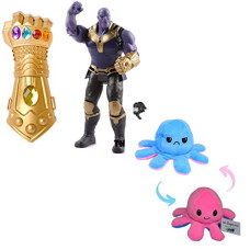 Deals, Discounts & Offers on  - Caaju Combo of Thanos Toy and Octopus Sky Blue Pink