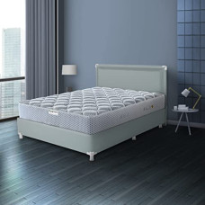 Deals, Discounts & Offers on Furniture - Hypnos Allure Luxury 8 Inch Medium Firm Queen Size Pocketed Spring Mattress Steel Grey (75X60X08, Polyurethane)