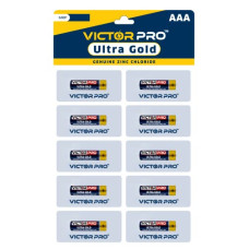 Deals, Discounts & Offers on Accessories - VictorPro AAA Ultra Gold Battery 10pcs- Long Lasting Power for Everyday Devices - Ideal