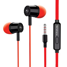 Deals and Offers on - Kratos Thump Wired Earphones, Powerful Bass, HD Sound Quality Earphones, Tangle Free Cable, Comfortable in Ear Fit, with 3.5 mm Jack - Red Deals, Discounts & Offers on - Kratos Thump Wired Earphones, Powerful Bass, HD Sound Quality Earphones, Tangle Free Cable, Comfortable in Ear Fit, with 3.5 mm Jack - Red