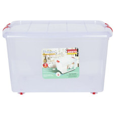 Deals and Offers on - ARISTO Multipurpose Plastic Storage Container Box with Wheels 25 LTR (Clear, Transparent), (45.8 x 34 x 26 cm, Rectangular) Deals, Discounts & Offers on - ARISTO Multipurpose Plastic Storage Container Box with Wheels 25 LTR (Clear, Transparent), (45.8 x 34 x 26 cm, Rectangular)