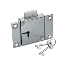 Deals, Discounts & Offers on Home Improvement - Godrej Locks LKYLFD603 Key, Cupboard Lock (Chrome, Polished Finish).