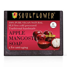Deals, Discounts & Offers on  - Soulflower Apple Mangosteen Soap  Handmade, 100% Pure, Natural & Cold processed Grade 1 BIS Standard Premium & Luxurious Soap with Essential Oils, Exotic Herbs & Aroma, 150g