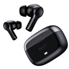 Deals, Discounts & Offers on Headphones - boAt Newly Launched Airdopes Flex 454 ANC TWS Earbuds with Smart Features, ANC, 60HRS Playback, Beast Mode(Low Latency), Quad Mics ENx Tech, Multi Point Connectivity, ASAP Charge(Gunmetal Black)