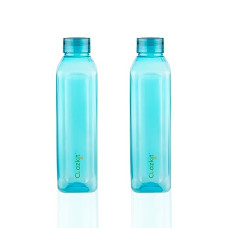 Deals, Discounts & Offers on  - Clazkit Venice Plastic Water Bottle Pack of 2, Blue -1 Litre