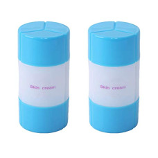 Deals, Discounts & Offers on Beauty Care - INOVERA (LABEL) Plain 5 Cms Travel Refillable Shampoo Cream Lotion Storage Plastic Container Bottle (Pack of 2), Blue