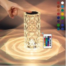 Deals and Offers on - MHAX Crystal Rose Diamond 16 Color RGB Changing Mode LED Night Lights_USB Remote Night Lamp(19.5 cm, Multicolor) Deals, Discounts & Offers on - MHAX Crystal Rose Diamond 16 Color RGB Changing Mode LED Night Lights_USB Remote Night Lamp(19.5 cm, Multicolor)