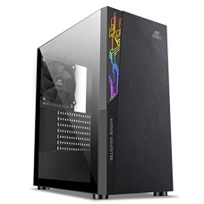 Deals, Discounts & Offers on  - Ant Esports ICE-120AG Mid Tower Computer Case I Gaming Cabinet Supports ATX, Micro-ATX, Mini-ITX Motherboard with 1 x 120 mm Rear Fan Preinstalled - Black