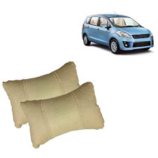 Deals, Discounts & Offers on  - Car Neck Pillow Cushion Neck Rest Neck Comforter Football Type - Beige Colour - MARUTl SUZUKl Ertiga | Made in India