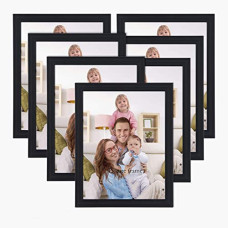 Deals, Discounts & Offers on  - ArtzFolio Wall Photo Frame Collage For Living Room | Picture Frames Home & Wall Decoration D228 Black Set of 7 Units | 6x8inch