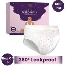 Deals and Offers on - AZAH Disposable Period Panties | Box of 6 | Overnight Protection | 600ml Absorption Sanitary Pad(Pack of 6) Deals, Discounts & Offers on - AZAH Disposable Period Panties | Box of 6 | Overnight Protection | 600ml Absorption Sanitary Pad(Pack of 6)