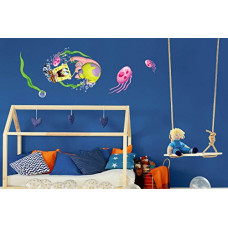Deals and Offers on - Asian Paints Wall Ons Original Spongebob 'XL' Wall Decal - 'Go Round and Round with Fun' DIY Removable Peel and Stick Wall Sticker - 'Covers H 1.4 ft x W 3.7 ft on The Wall' Home Decor Deals, Discounts & Offers on - Asian Paints Wall Ons Original Spongebob 'XL' Wall Decal - 'Go Round and Round with Fun' DIY Removable Peel and Stick Wall Sticker - 'Covers H 1.4 ft x W 3.7 ft on The Wall' Home Decor