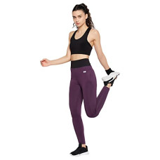 Deals, Discounts & Offers on Women - Clovia Women's Snug Fit High Rise Active Tights in Purple