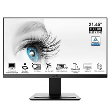 Deals, Discounts & Offers on  - MSI PRO MP223 21.45 Inch Full HD Office Monitor - 1920 x 1080 VA Panel, 100 Hz, Eye-Friendly Screen, VESA Mountable, Display Kit Support, Tilt-Adjustable - HDMI 1.4b, D-Sub (VGA)