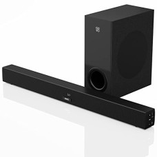 Deals, Discounts & Offers on  - GOVO GOSURROUND 610 100 Watt 2.1 Channel with HDMI & LED Display Wireless Bluetooth Soundbar (Platinum Black)