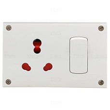 Deals and Offers on Home Improvement - Goldmedal Polycarbonate 240V 6&16A 3 In One Switch Socket Combined (White) Deals, Discounts & Offers on Home Improvement - Goldmedal Polycarbonate 240V 6&16A 3 In One Switch Socket Combined (White)