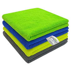 Deals and Offers on - SOFTSPUN Microfiber Cleaning Cloths, 4pcs 40x40cms 340GSM Multi-Colour! Highly Absorbent Lint and Streak Free Multi -Purpose Wash Cloth Deals, Discounts & Offers on - SOFTSPUN Microfiber Cleaning Cloths, 4pcs 40x40cms 340GSM Multi-Colour! Highly Absorbent Lint and Streak Free Multi -Purpose Wash Cloth