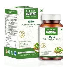 Deals and Offers on - The Old Natural KSM-66 Ashwagandha 500 mg Veg Capsules | Extra Strength Natural Formulation | Support strength & energy | Withania Somnifera Extract - 60 Vegetarian Capsules Deals, Discounts & Offers on - The Old Natural KSM-66 Ashwagandha 500 mg Veg Capsules | Extra Strength Natural Formulation | Support strength & energy | Withania Somnifera Extract - 60 Vegetarian Capsules