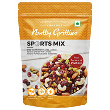 Deals, Discounts & Offers on  - Nutty Gritties Premium Sports Mix 350g - Roasted Almonds, Cashews, Pistachios, Dried Blueberries, Cranberries and Raisins | Resealable Pouch -