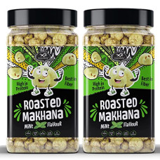 Deals, Discounts & Offers on  - Greenfinity Mint Roasted & Flavored Crunchy Healthy Phool Makhana Snacks Jar - 90 Gram(Pack of 2)