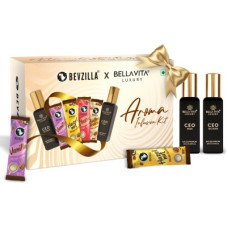 Deals, Discounts & Offers on Food and Health - Bevzilla Aroma Infusion Gift Box | 24 Coffee Sachets & 2 Fragrance (Men & Women) Instant Coffee(26 x 5.77 g)