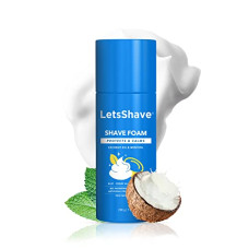 Deals and Offers on Health & Personal Care - LetsShave Shave Sensitive Foam Menthol for Men - Coconut Oil Enriched - 200 g | Shaving Foam with Skin Nourishing Agents | Shave Foam Deals, Discounts & Offers on Health & Personal Care - LetsShave Shave Sensitive Foam Menthol for Men - Coconut Oil Enriched - 200 g | Shaving Foam with Skin Nourishing Agents | Shave Foam