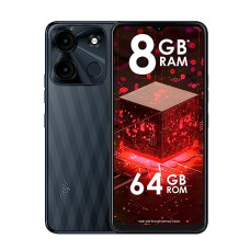 Deals, Discounts & Offers on Electronics - Itel A60s (4GB RAM + 64GB ROM, Up to 8GB RAM with Memory Fusion | 8MP AI Rear Camera | 5000mAh Battery with 10W Charging | Faceunlock & Fingerprint -Shadow Black