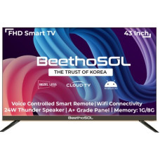 Deals and Offers on Entertainment - BeethoSOL 108 cm (43 inch) Full HD LED Smart Android Based TV(43BZ37) Deals, Discounts & Offers on Entertainment - BeethoSOL 108 cm (43 inch) Full HD LED Smart Android Based TV(43BZ37)