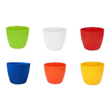 Deals, Discounts & Offers on Gardening Tools - GTB 9 Inch Round Mega Plastic Pot with 10 Inch Bottom Tray, Multi Colour Set of 3 Indoor/Outdoor Usage Lightweight, Weather Resistant, Durable, UV Resistant Planter. (Green)